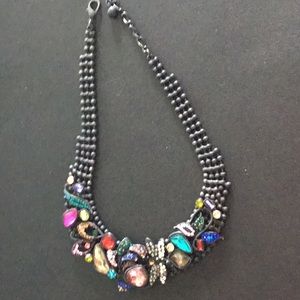 unique black necklace
